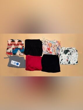 Women Shorts Lot 7 Pair Medium Large Athletic Lounge Magellan American Eagle
